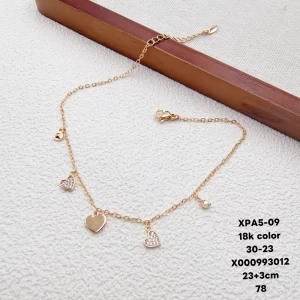 XUPING Jewelry 18k Gold Color Plated Copper Chain Link Fashion Charm Women Bracelet