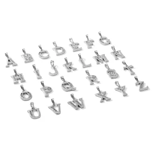 XUPING Jewelry Rhodium Plated Letter a Pendant Minimalist CZ Environmental Copper Elegant Charm Pendant