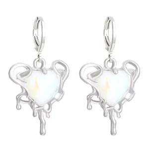 Y2K Jewelry Girls Fashion Star Shaped Love Heart Drop Earrings