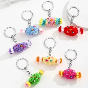 Yarn Candy Keychain Pendant Candy Bag Decoration Souvenir