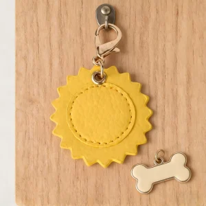Yellow PU Keychain Stylish Key Holder Fashion Bag Charm Cheerful Gift Keychain for Fashion Accessories Gifts for Women