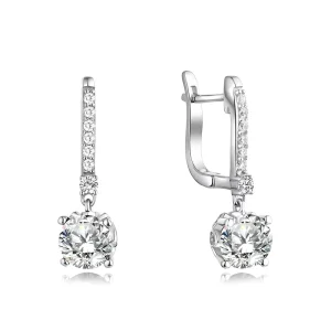 Yh Jewellery Costume Fashion Jewelry Sweet Love Classical Loop With 7Mm Round Cz Hoop Earrings