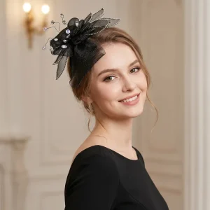 YouLaPan Elegant Headbandl Wedding Hairpin Handmade Bow Lace Water Diamond Ladies Banquet Party Elegant Hair Accessories YXA121