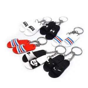 Young and stylish keychain Couple Slipper Keychain Fashionable Keychain for Flat Shoes Model Shoe Casual Keychain