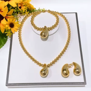 Yulaili Cool Girls Exquisite Jewelry Set Fashion New Women’s Party Gift Necklace Earring Fine Jewellery Sets
