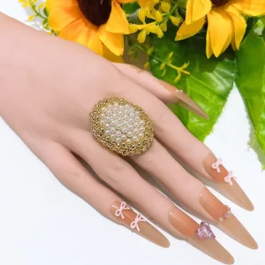 Yulaili fashion Dubai Gold Style Ring for African Women Accessories