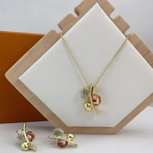 Yuminglai Dubai Jewelry Sets High Class Unique Pendants with Earrings Fashion Jewelry for Lady Gift
