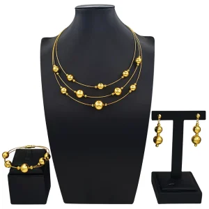 Zhuerrui Italiano Gold Designs Women Jewellery Set Party Fine Costume Jewelry Set Luxury Big Necklace Jewellery Sets HD2501116