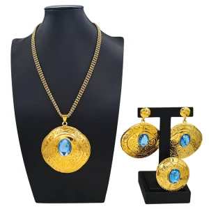 Zhuerrui Italiano Gold Designs Women Jewellery Set Party Fine Costume Jewelry Set Luxury Necklace Jewellery Sets HJ2500715
