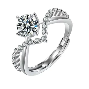 Zircon Moissanite Diamond Ring Lady Diamond Ring Fashion Couple Ring