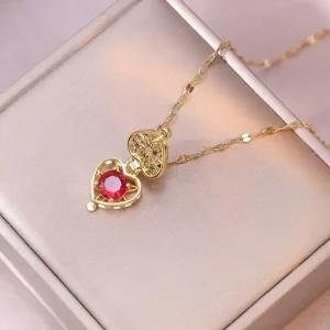 Zircon Note Pendant for Women Fashionable Casual Party Necklace