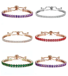 Zircon Pull out Bracelet Stylish Simple Bracelet Female Adjustable Fashion Jewelry Bracelets for Women