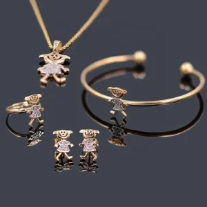 Zirconia Kids Costume Jewelry Set