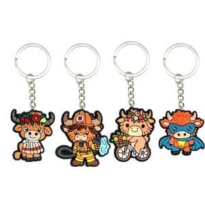 llaveros Customized Fashion Cartoon Keychains for Key Ring Accessories