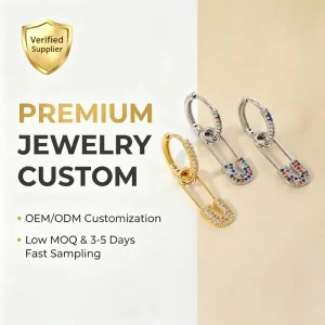 “loop Pin” Style Earring Features a Unique and Exclusive Design Simple yet Stylish and Highly Personalized It Is Vers