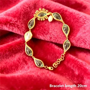 trendy Jewellery Retro Evil Eye 18k Gold Plated Waterproof No Fading Fashion Charm Bracelets for Women Gift