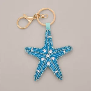 women’s bag charms handmade large starfish bag charm