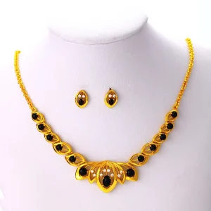 xuping Costume Jewelry 24k Gold Plated Brass Alloy Girls Fashion Jewelry Set Fashion Jewelry
